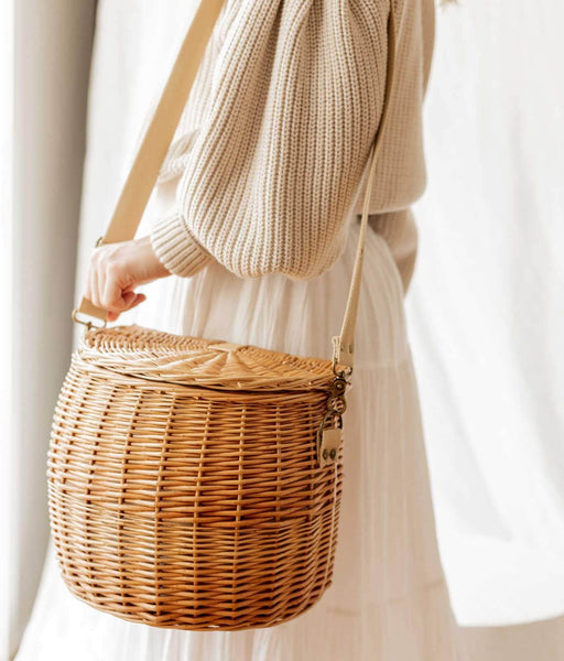 Side carry Milly picnic basket by Wilder the Label