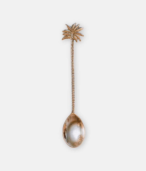 Brass Palm-Tree Motif Spoon
