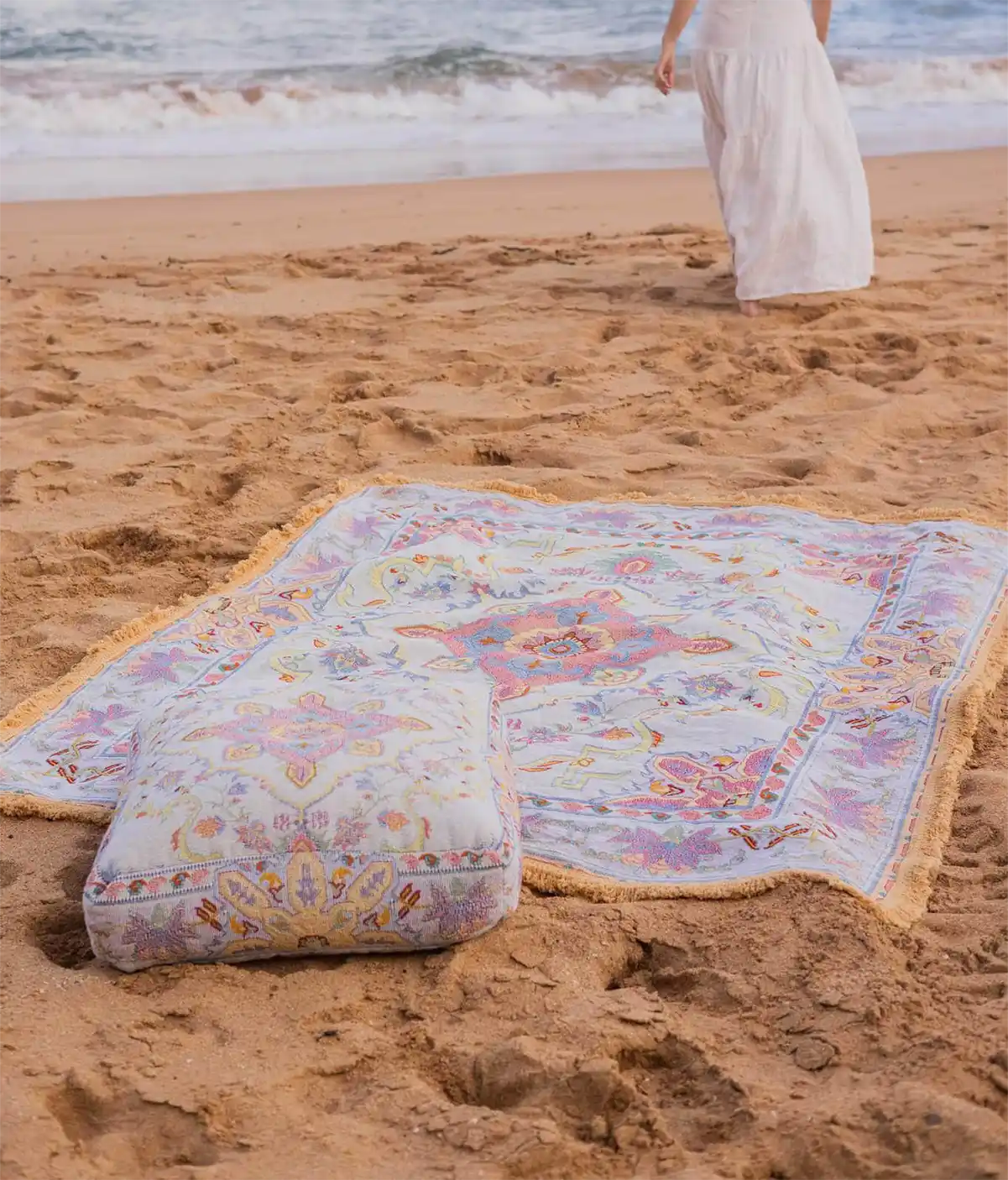 Large Picnic Rugs Twin Palms Large Picnic Rug, Cotton Picnic Blanket in AU
